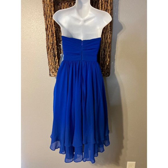Rami Kashou Bebe Dress 00 Royal Blue NWT Cruise Party Wedding Event - Picture 4 of 8
